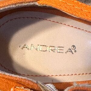 ANDREA FENZI Women's Orange Shoes